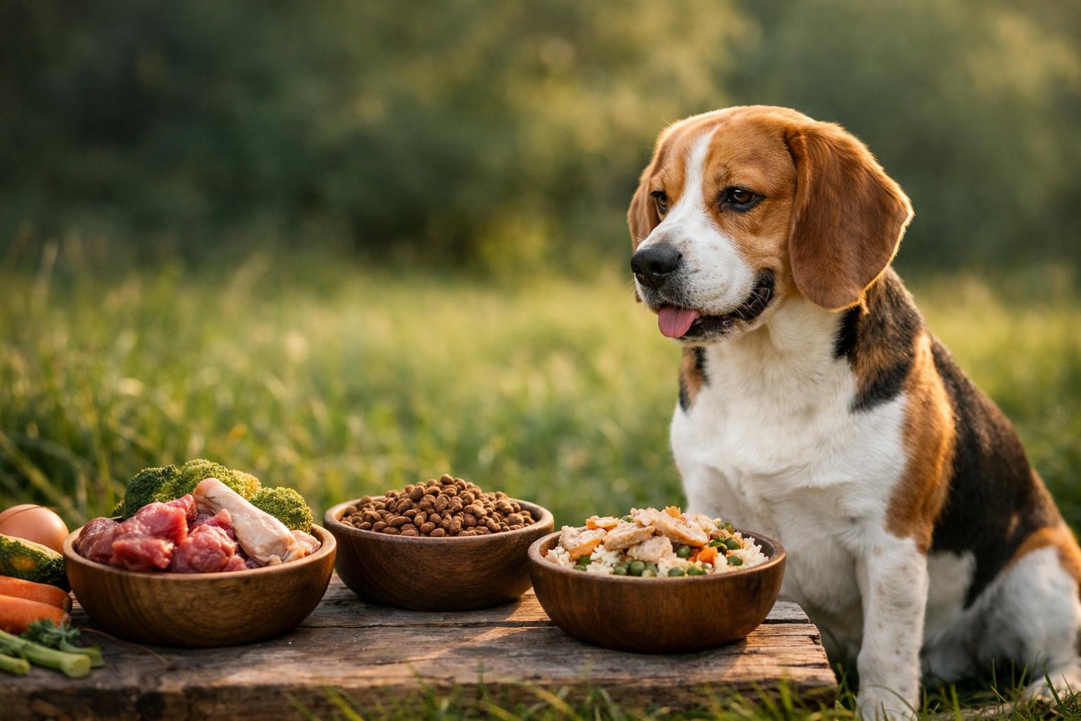 Raw vs Kibble vs Cooked Food for Beagles: Pros, Risks & What’s Best for Your Dog