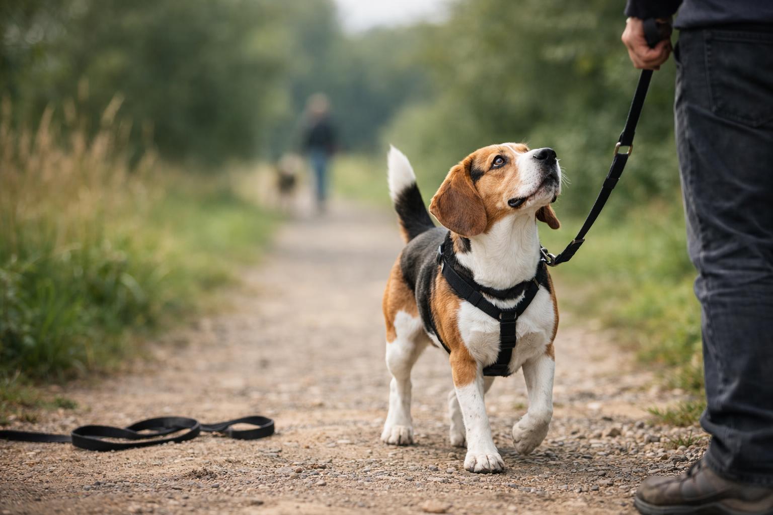Beagle Behaviour During Walks: How to Stop Pulling, Freezing & Zigzagging Fast